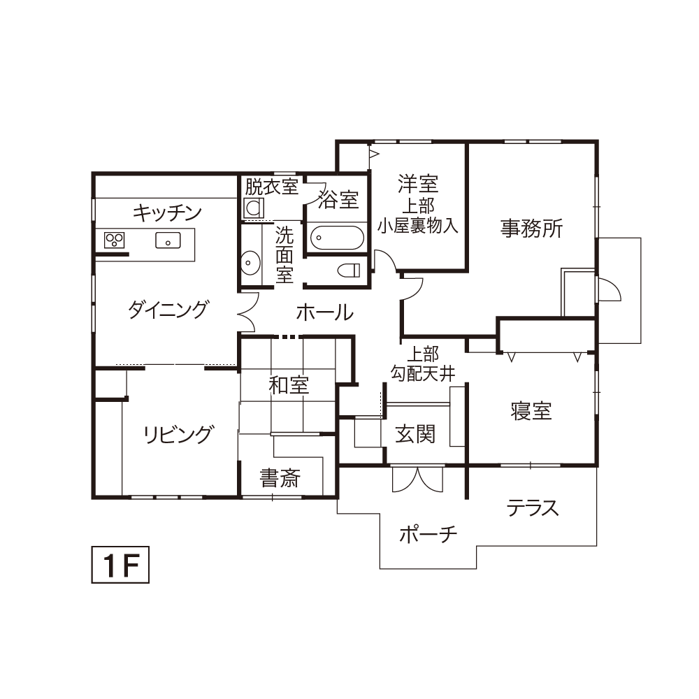 一条工務店　下田南展示場「i-smart Ⅱ」１階フロア図